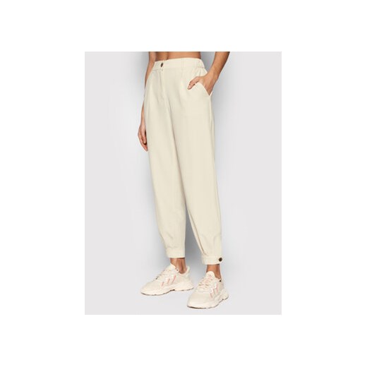 Sisley Spodnie materiałowe 4KVXLF00C Beżowy Relaxed Fit Sisley 42 okazyjna cena MODIVO
