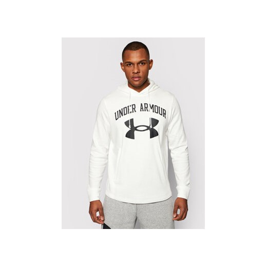 Under Armour Bluza Rival Terry Big Logo 1361559 Biały Loose Fit Under Armour XL MODIVO