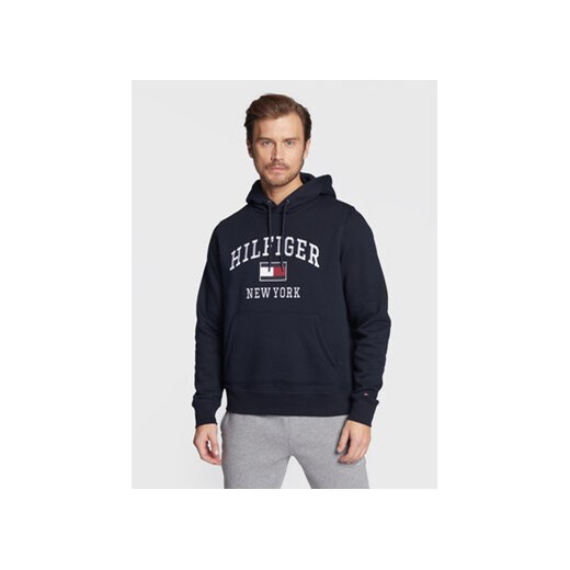 Tommy Hilfiger Bluza Modern Varsity MW0MW28173 Granatowy Regular Fit Tommy Hilfiger XL promocyjna cena MODIVO
