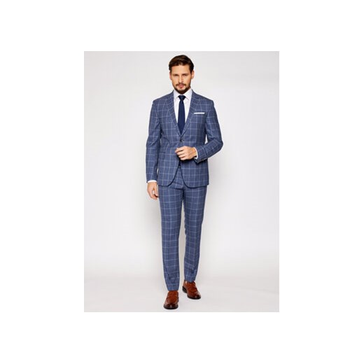 JOOP! Garnitur 17 Js-Herby-Blayr-Str 30026574 Granatowy Slim Fit Joop! 56 wyprzedaż MODIVO