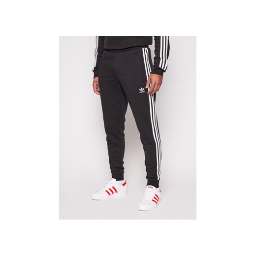 adidas Spodnie dresowe 3-Stripes GN3458 Czarny Fitted Fit XXL MODIVO promocja