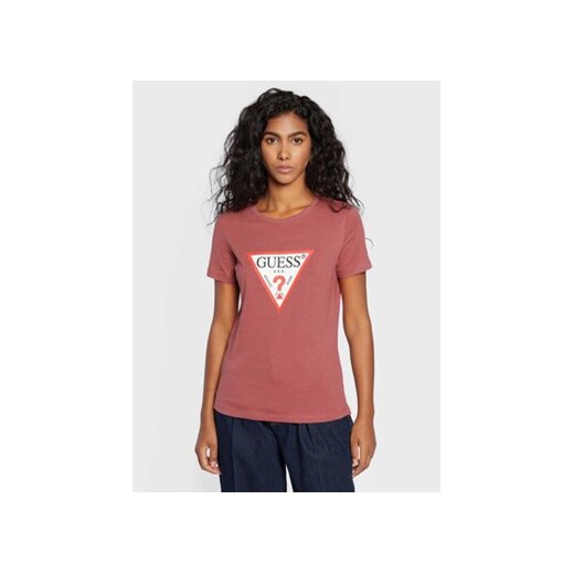 Guess T-Shirt Original W1YI1B I3Z11 Różowy Regular Fit Guess L okazyjna cena MODIVO