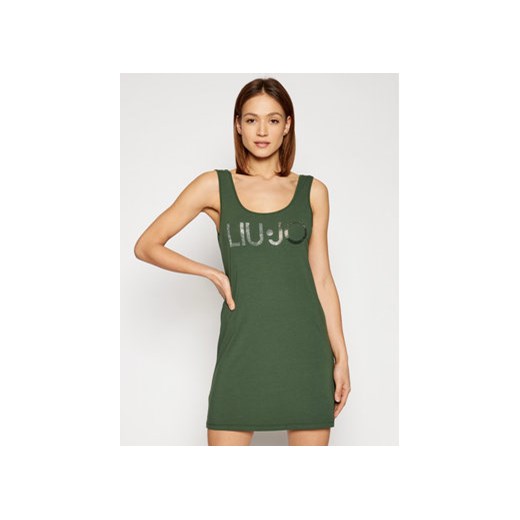 Liu Jo Beachwear Sukienka letnia VA1060 J5003 Zielony Regular Fit XS okazyjna cena MODIVO