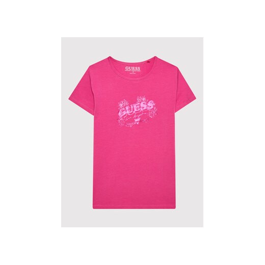 Guess T-Shirt J2GI21 K6YW1 Różowy Regular Fit Guess 14Y wyprzedaż MODIVO