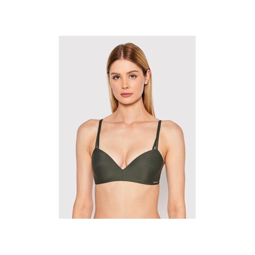 Calvin Klein Underwear Biustonosz push-up 000QF6017E Zielony Calvin Klein Underwear 32D okazyjna cena MODIVO