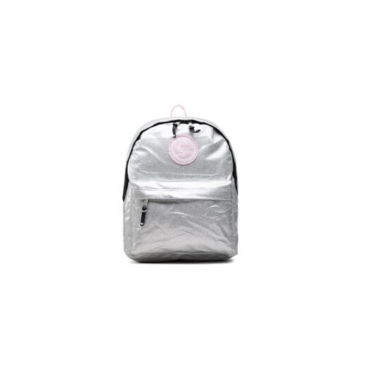 HYPE Plecak Silver Glitter Pink Crest Backpack YVLR-669 Srebrny MODIVO
