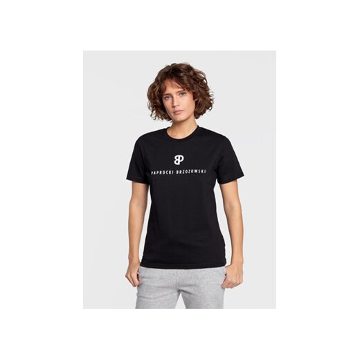 Paprocki & Brzozowski T-Shirt TSHRCOM2160 Czarny Regular Fit Paprocki & Brzozowski S okazyjna cena MODIVO