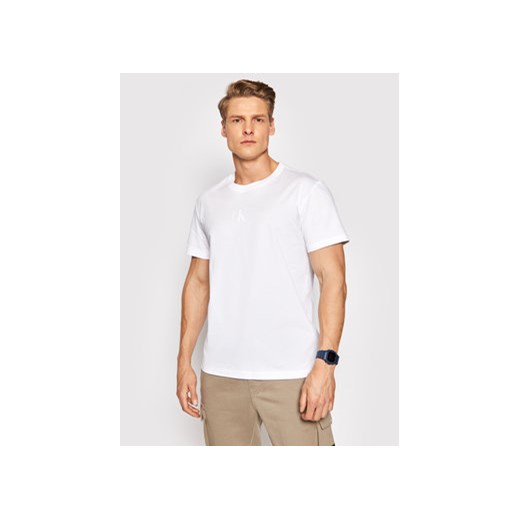 Calvin Klein Jeans T-Shirt J30J317499 Biały Regular Fit S promocja MODIVO