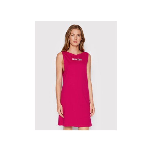 Calvin Klein Swimwear Sukienka letnia KW0KW01776 Różowy Regular Fit MODIVO