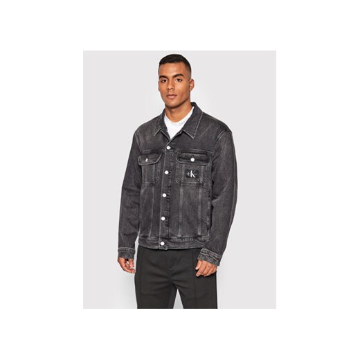 Calvin Klein Jeans Kurtka jeansowa J30J321003 Szary Regular Fit M okazyjna cena MODIVO