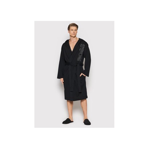 Boss Szlafrok Identity Hooded Robe 50463513 Czarny M wyprzedaż MODIVO