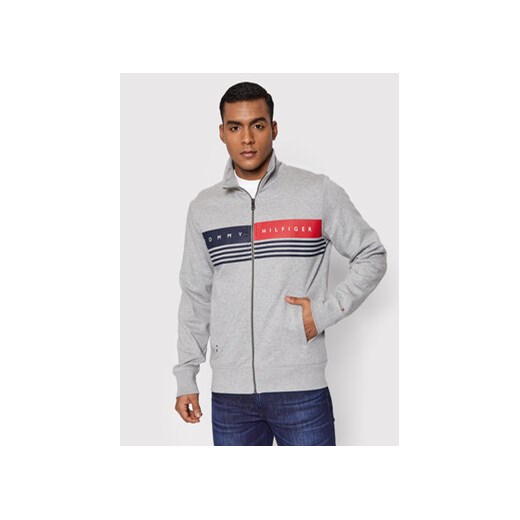 Tommy Hilfiger Bluza Logo MW0MW21094 Szary Regular Fit Tommy Hilfiger M okazja MODIVO