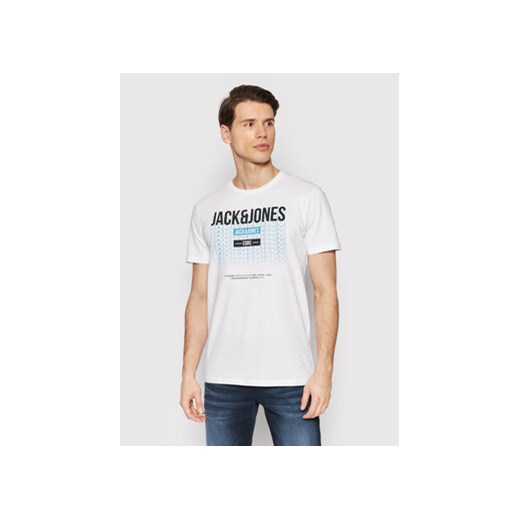 Jack&Jones T-Shirt Cyber 12200225 Biały Regular Fit S MODIVO