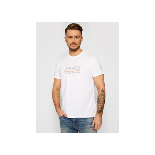 Musto T-Shirt Logo 84008 Biały Regular Fit Musto S promocja MODIVO