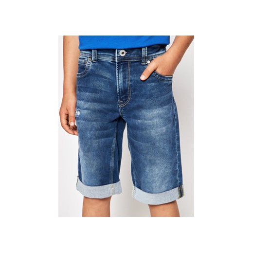 Pepe Jeans Szorty jeansowe Tracker PB800337 Niebieski Slim Fit Pepe Jeans 6Y MODIVO