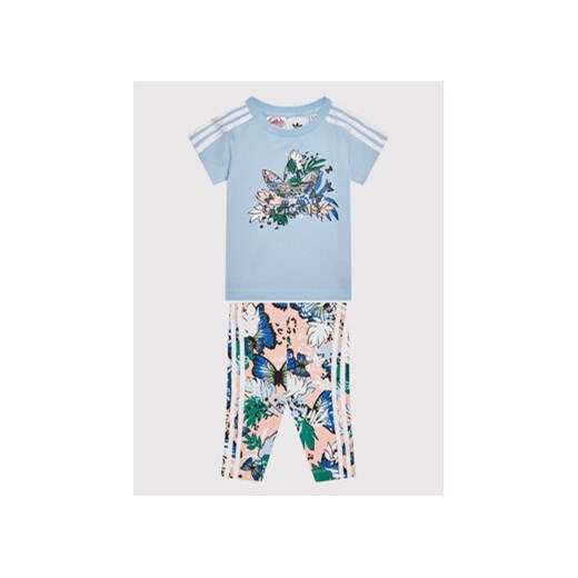 adidas Komplet t-shirt i legginsy Her Studio London Animal Flower H22600 0_3M okazja MODIVO