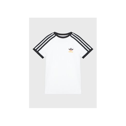 adidas T-Shirt adicolor 3-Stripes HL9407 Biały Loose Fit 13_14Y MODIVO
