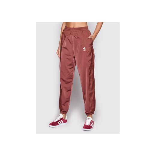 adidas Spodnie dresowe adicolor Split Trefoil HC7043 Bordowy Relaxed Fit 38 MODIVO