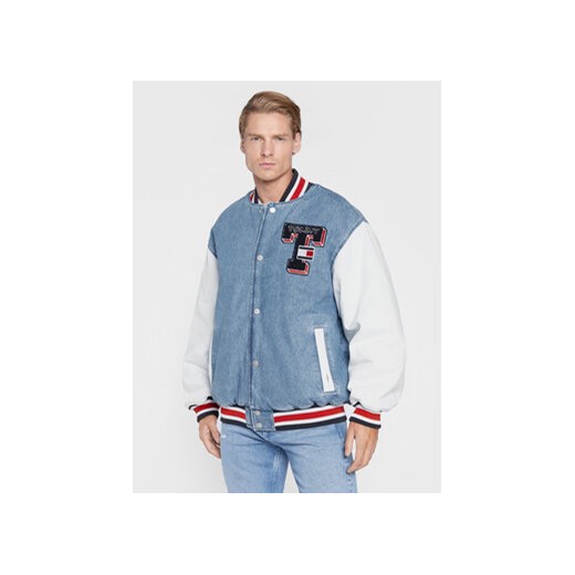 Tommy Jeans Kurtka jeansowa Letterman DM0DM14861 Niebieski Regular Fit Tommy Jeans M MODIVO