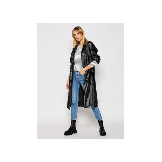 Rains Płaszcz przejściowy String 1835 Czarny Regular Fit Rains S_M okazyjna cena MODIVO