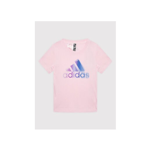 adidas T-Shirt HE0038 Różowy Regular Fit 9_10Y MODIVO