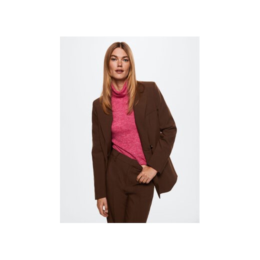 Mango Żakiet Greta 37074377 Brązowy Regular Fit Mango XL MODIVO okazyjna cena