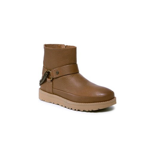 Ugg Botki W Deconstructed Mini Chains 1120694 Brązowy ze sklepu MODIVO w kategorii Botki - zdjęcie 152585831
