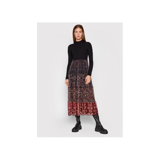 Desigual Sukienka codzienna Cinamon 21WWVK95 Czarny Regular Fit Desigual XS MODIVO promocja