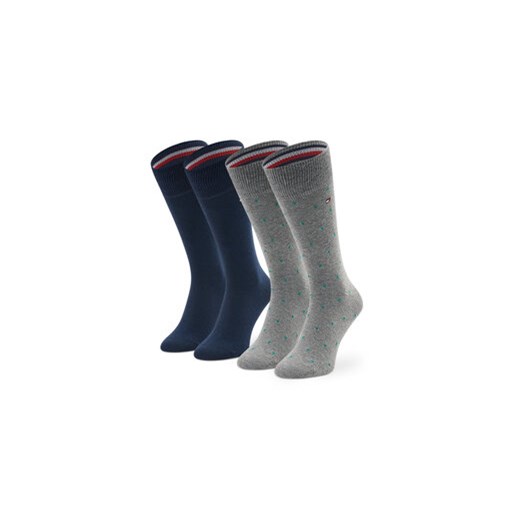Tommy Hilfiger Skarpety Wysokie Męskie 701220243 Szary Tommy Hilfiger 39_42 MODIVO