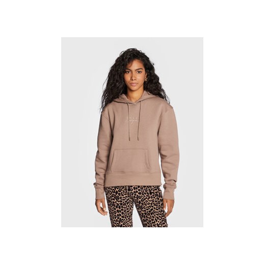 Guess Bluza Hanne W2BQ13 K9Z21 Brązowy Regular Fit Guess XXL okazyjna cena MODIVO