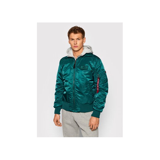 Alpha Industries Kurtka bomber Ma-1 D-Tec 183110 Niebieski Regular Fit Alpha Industries M wyprzedaż MODIVO