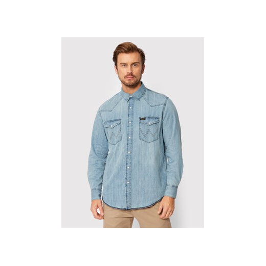 Wrangler Koszula jeansowa Heritage W5D1NC243 Niebieski Regular Fit Wrangler S MODIVO