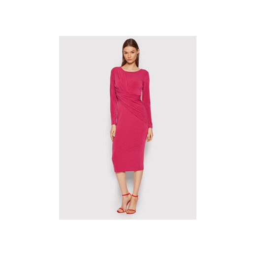 Rinascimento Sukienka koktajlowa CFC0018284002 Różowy Regular Fit Rinascimento M wyprzedaż MODIVO