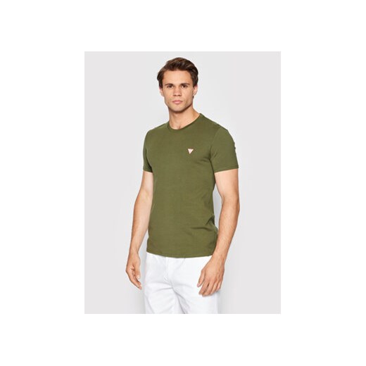 Guess T-Shirt Core M2YI24 J1311 Zielony Super Slim Fit Guess L okazja MODIVO