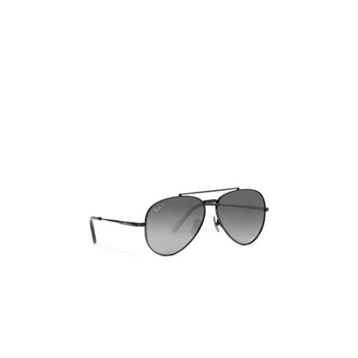 Ray-Ban Okulary przeciwsłoneczne Aviator Titanium 0RB8225 3141K8 Czarny 62 wyprzedaż MODIVO