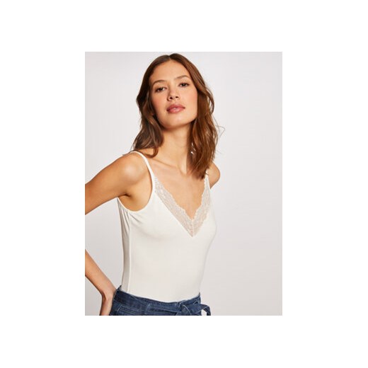 Morgan Top 212-BELLE Biały Slim Fit Morgan S wyprzedaż MODIVO