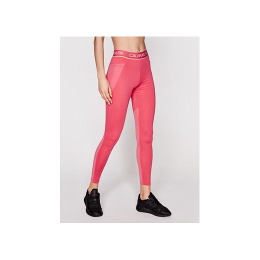 Calvin Klein Performance Legginsy Full Lenght Tight 00GWS1L650 Różowy Slim Fit L MODIVO okazja