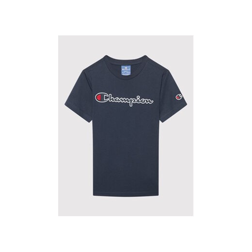 Champion T-Shirt Logo 305770 Granatowy Regular Fit Champion 138_143 MODIVO