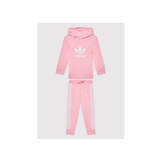 adidas Dres Hoodie HE4673 Różowy Regular Fit 2_3Y okazyjna cena MODIVO