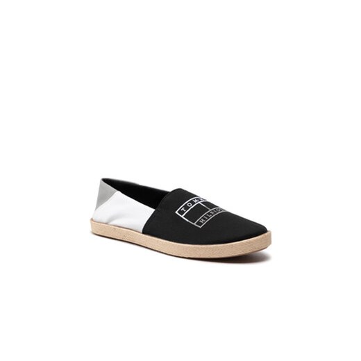 Tommy Hilfiger Espadryle Color Block Espadrille FM0FM04057 Czarny Tommy Hilfiger 43 MODIVO