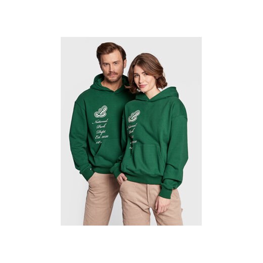 Leeves Bluza Unisex Green Aniversary Zielony Boxy Fit Leeves XL MODIVO