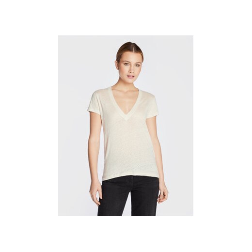 IRO T-Shirt Rodeo AR288 Beżowy Regular Fit Iro XS MODIVO