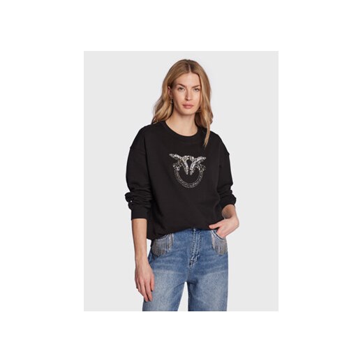 Pinko Bluza 100534 A0M9 Czarny Relaxed Fit Pinko M MODIVO
