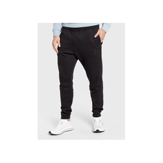 EA7 Emporio Armani Spodnie dresowe 6LPP62 PJ07Z 1200 Czarny Regular Fit XXL MODIVO