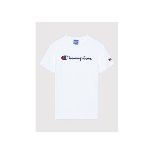 Champion T-Shirt Logo 305770 Biały Regular Fit Champion 126_131 MODIVO