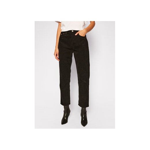 Tommy Jeans Spodnie materiałowe Harper DW0DW09186 Czarny Straight Fit Tommy Jeans 27_32 okazyjna cena MODIVO