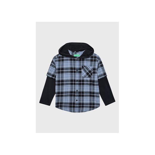 United Colors Of Benetton Koszula 5BYVCQ00P Niebieski Regular Fit United Colors Of Benetton 120 MODIVO