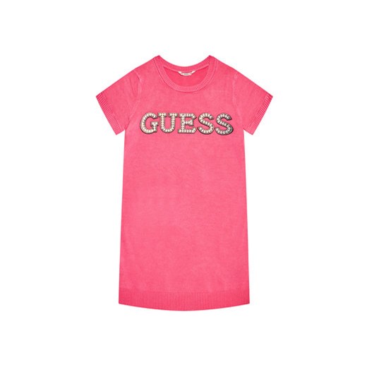 Guess Sukienka codzienna J1YK36 Z2NQ0 Różowy Regular Fit Guess 10Y MODIVO promocja