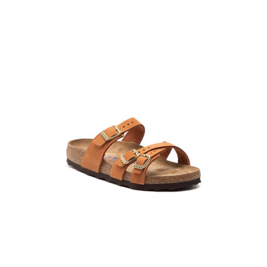 Birkenstock Klapki Franca 1021518 Brązowy 38 MODIVO