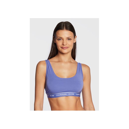 Calvin Klein Underwear Biustonosz top 000QF6502E Niebieski Calvin Klein Underwear M okazja MODIVO